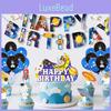 Astronaut Party Birthday Set Paper Flag Decor Latex Balloons Ribbons Theme Space