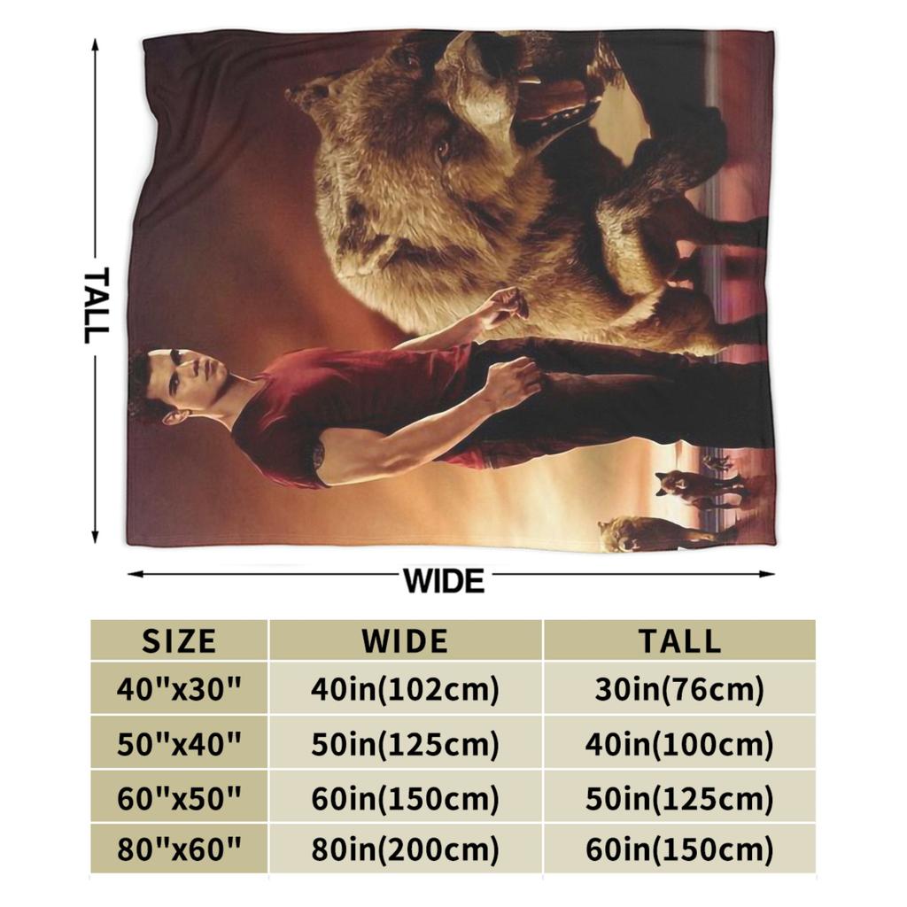 Jacob Black Flannel Blanket The Twilight Saga Movie Awesome Throw Blankets for Home 200x150cm Rug Piece