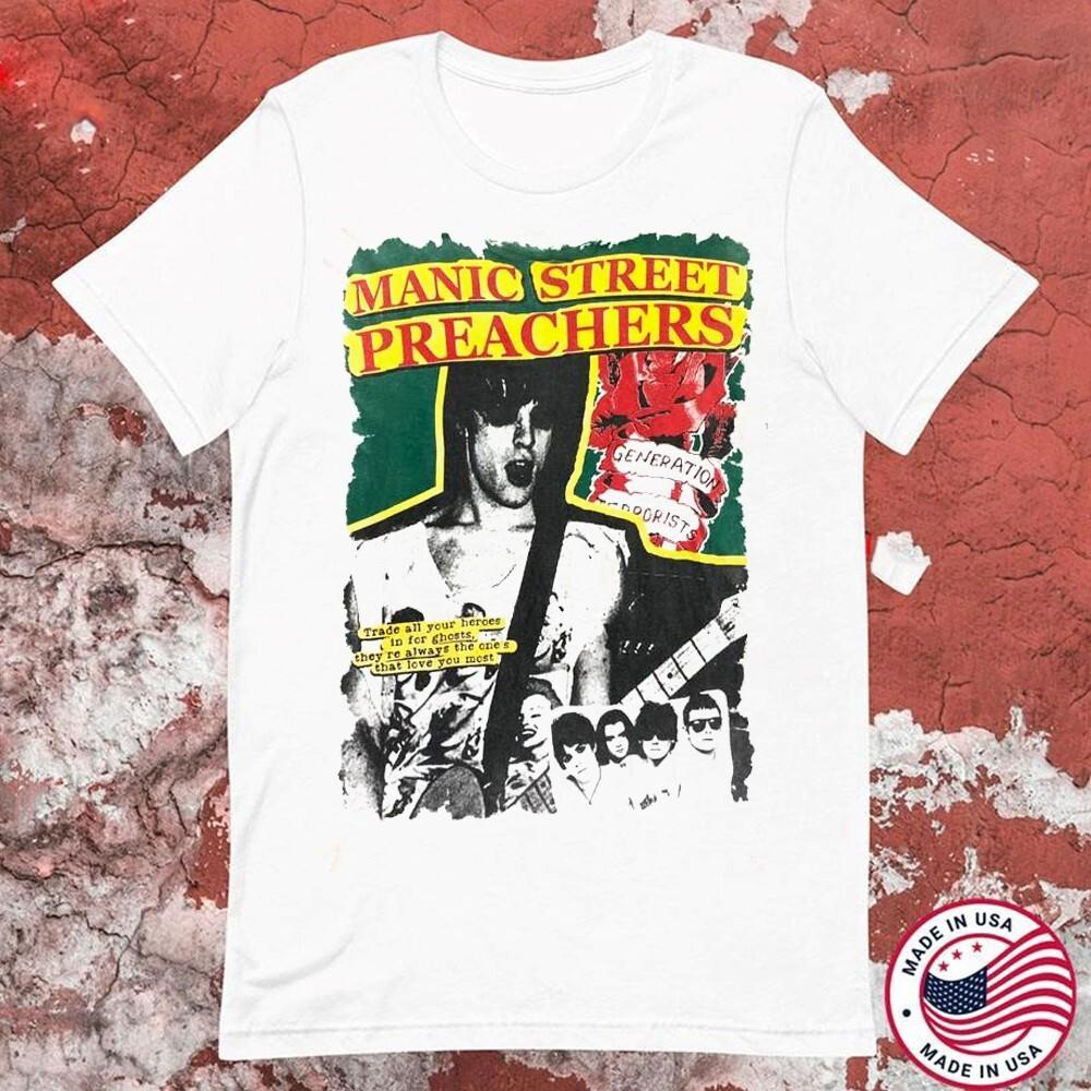 Rare Manic Street Preachers Cotton Men All Size 9D411 Unisex T-Shirt S