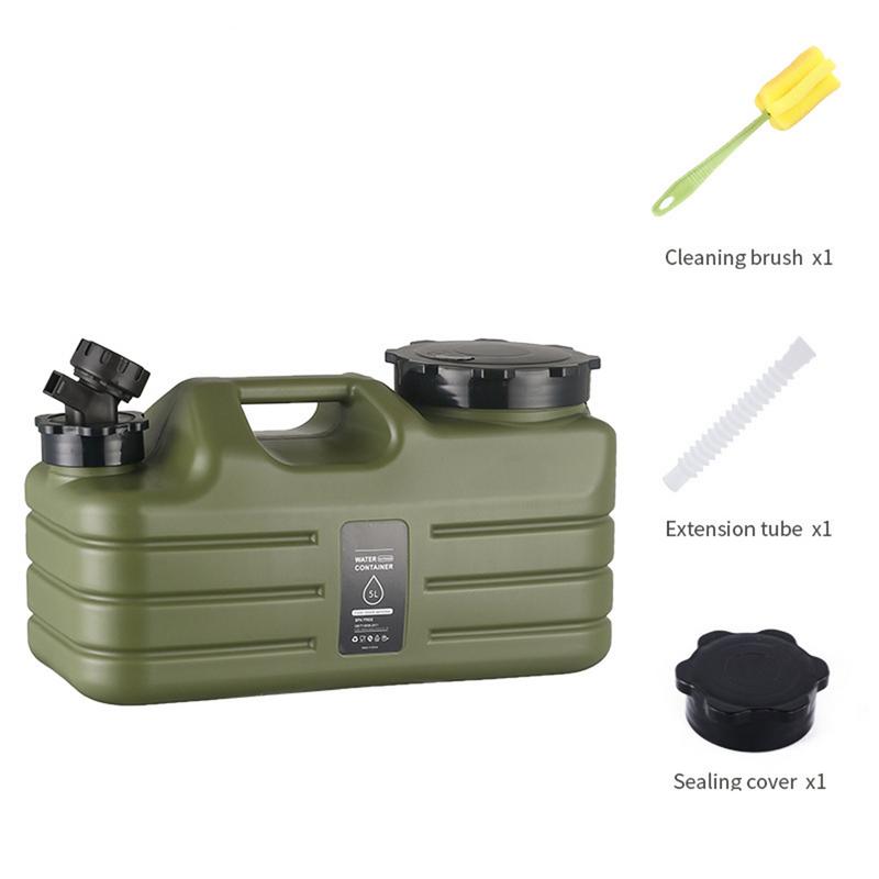 Outdoor Water Tank 5L Outdoor Water Storage Container Tank With Faucet Water Drink Dispenser For Beverage And Beer For Hiking