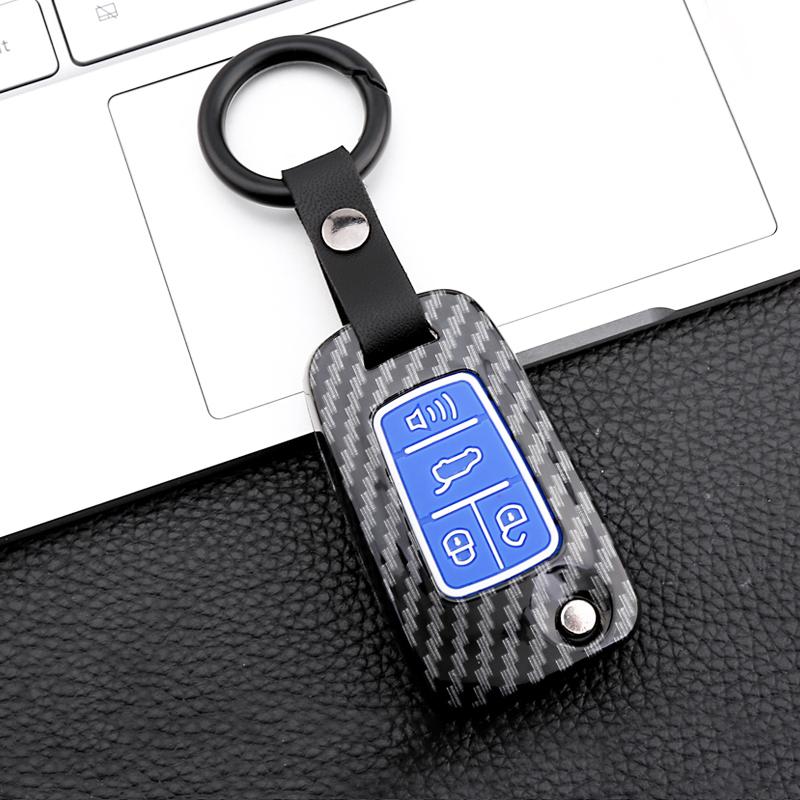 Carbon Fiber Remote Car Key Cover Case For Opel Vauxhall Mokka Astra J Corsa E Insignia Zafira C For Chevrolet Cruze 2009-2014