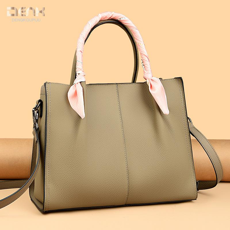Genuine Leather Women's Bag Fashionable Large-capacity Single-shoulder Crossbody Bag Cowhide Handbag