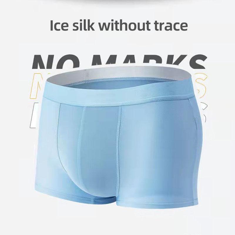 Boxer De Sport Homme Grande Taille - Soie Glacée Respirante - Sous-vêtement Sexy