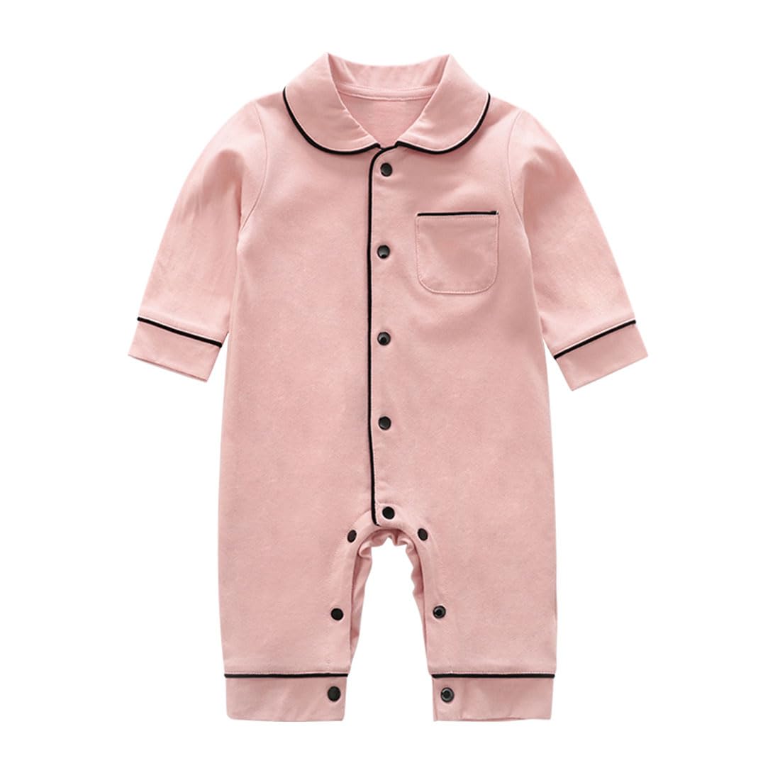 

Baby Pajama Open Room Baby First Pajama Style Romper [Mon Ange] Romper, Style, Front, Baby, Cute, Cotton, Wear, Shower, Birthday, Eating, (66, Pink)
