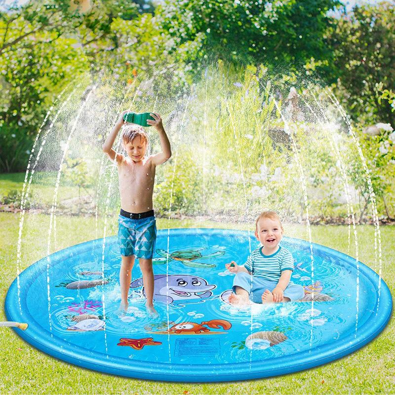 Wassersprühmatte für Kinder im Freien, Spielunterlage für Rasenspaß