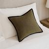 Retro Cushion Cover Black Border Waist Pillow Cover French Medieval Style Pillowcase  Hotel