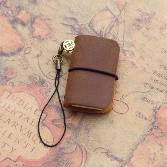 Vintage Armas Mini Märkmik Kunstnahast Kaane ja Rihmaga Täidetav Väike Reisi Päevik Tasku Päevik Reisimiseks Kirjutamiseks