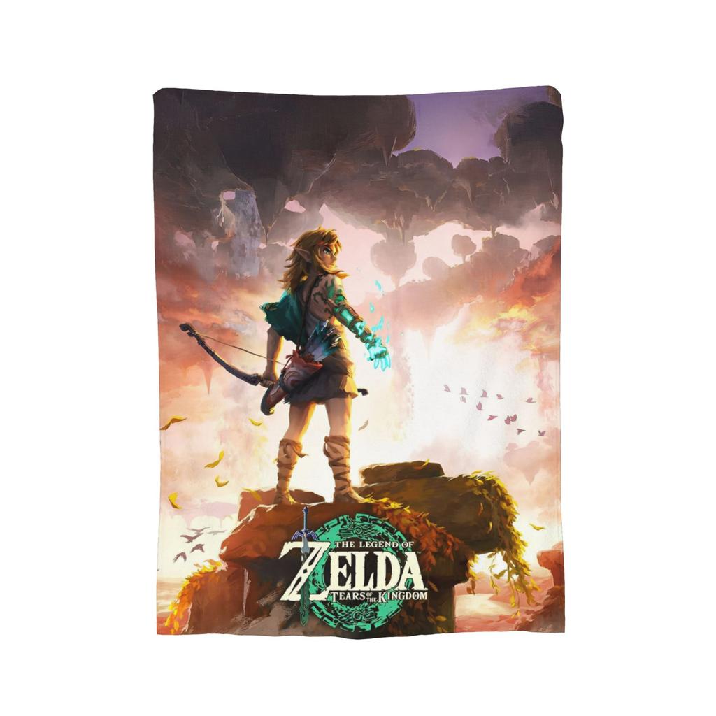 Z-Zeldas Breath Of The Wild Blanket Plush Funny Breathable Throw Blanket for Bed Sofa Decoration,