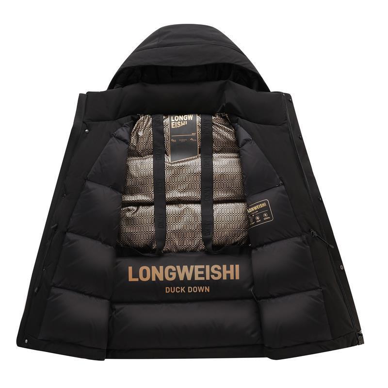 Winter Graphene-Infused Hooded Down Jacket Men Women Warm Windproof Outdoor Coat 150-200g Fill 50% Duck