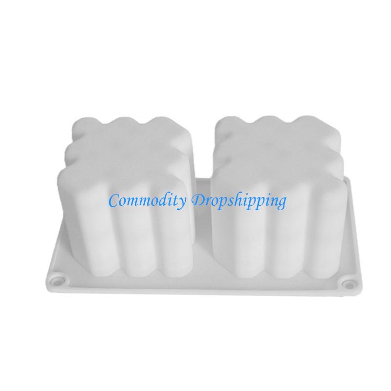 Y5JC Pillar Moulds Heart Bubble Cube Silicone Mold Valentine s Day Gift China Mainland