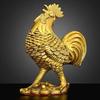 Copper Animal Chicken Ornament Zodiac Rooster Home Living Room Bedroom Office Sculptures