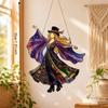 Acrylic Window Pendant Home Decor Hanging Suncatcher Vintage Wind Spinner  Garden