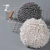 Hanging Chenille Hand Ball Absorbent Quick Drying Thickened Hand Towel Kitchen Bathroom for Adults and Babies Universal Hand Ball