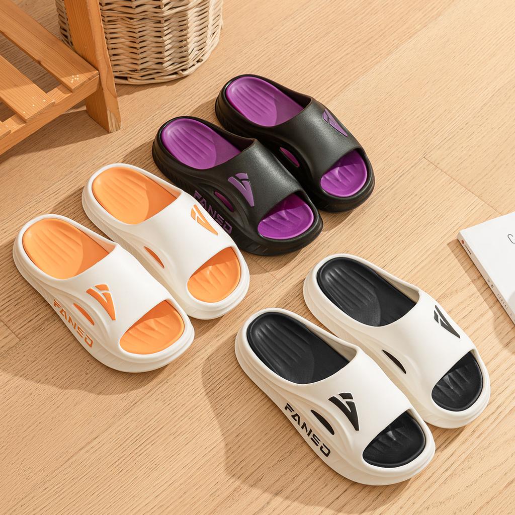 Men's summer indoor home anti slip thick soled cool slippers for men