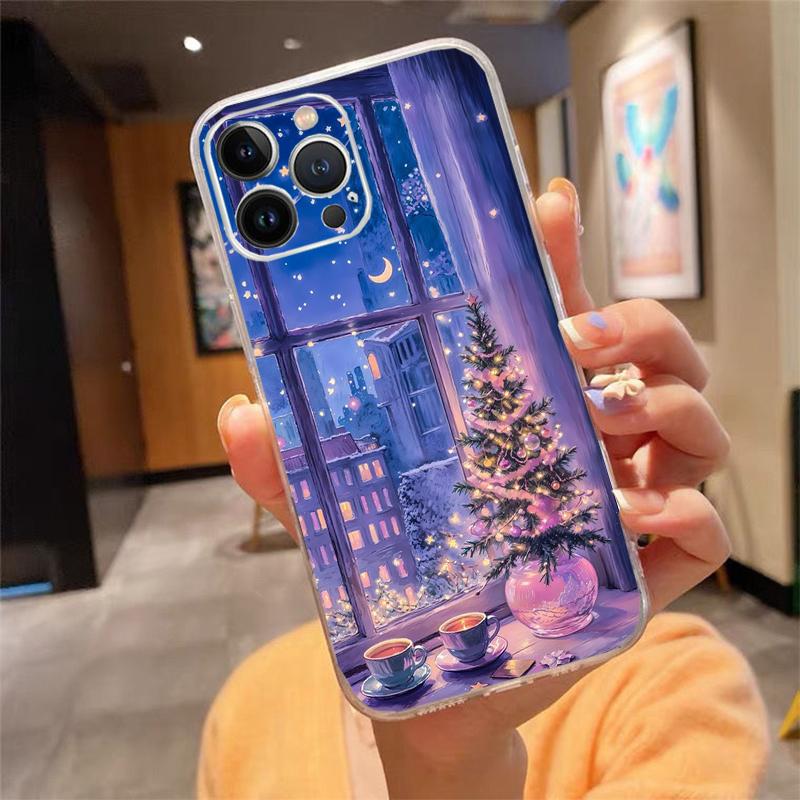 Phone Case For iphone 17 Pro Max 17Pro 17Air 16 15 14 13 Pro Max 15 16 Pro 15Plus Christmas Tree