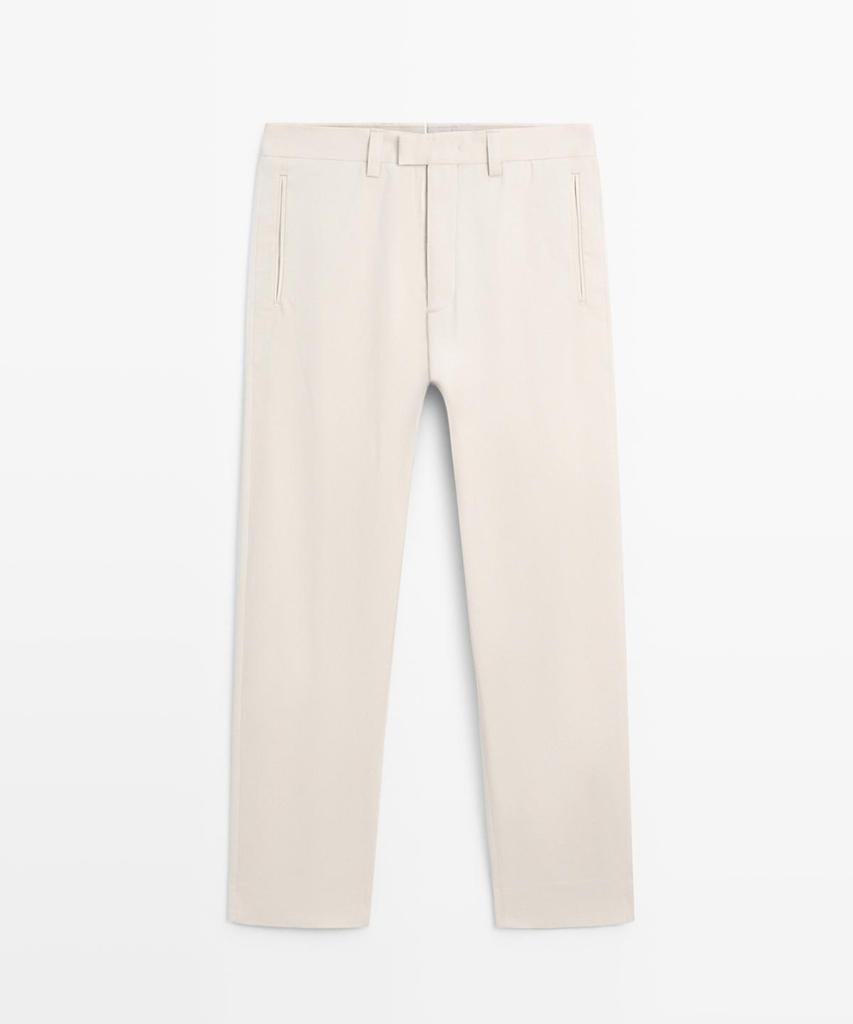Masimodutti Barrel Fit Tailored Pants