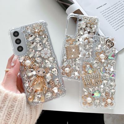 Luxury Bling Rhinestone Phone Case For Samsung Galaxy A32 A42 A52 A72 A22 A51 A71 A12 5g A21s A13 A33 A53 Diy Diamond Cover