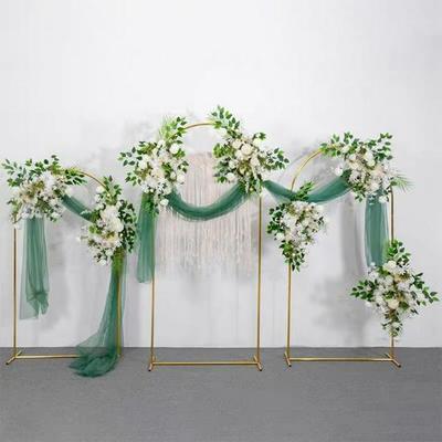 Mori Style Wrought Iron Wedding Flower Arch Stand for Outdoor Decoration