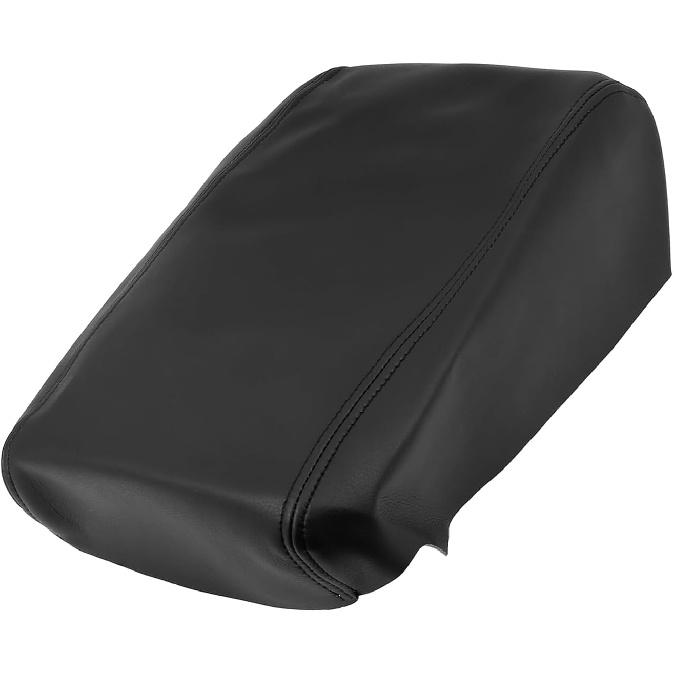 Car Center Console Lid Armrest Seat Box Cover Protector Replacement Microfiber Leather for Toyota Avalon 2005-2012 Black Replacement
