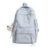 Schoolbag Bow Printed Student School Bag Women's Large Capacity Lightweight Backpack Junior High School Girls Campus Style Leisure Backpack