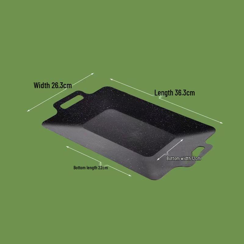 Koreanischer BBQ Antihaft-Steingrillplatte für Teppanyaki & Camping (Induktions- & Ofenfest)