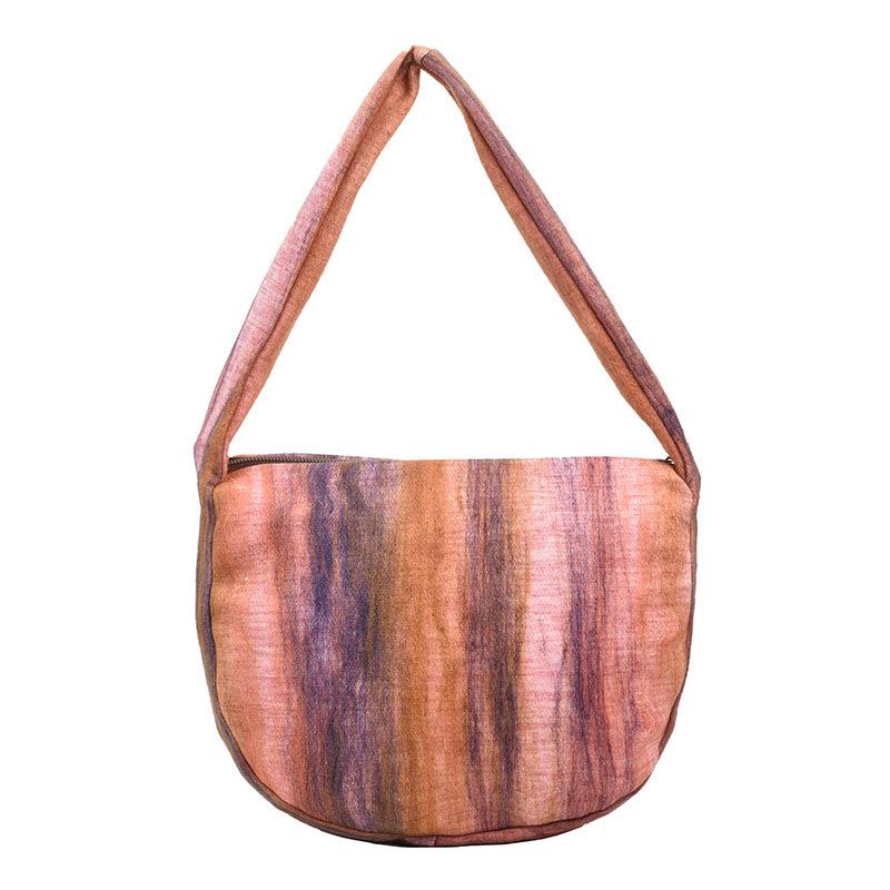 

Вінтажна сумка через плече контрастного кольору Жіноча сумка через плече в смужку рожевий