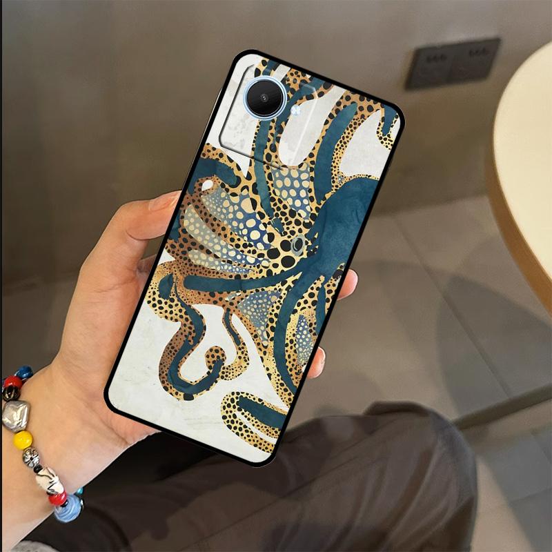 Octopus Walking Case For Realme C65 C67 C61 C53 C55 C51 C25 C63 C71 C75 GT6 GT7 Pro 11 12 13 14 15 Pro Plus