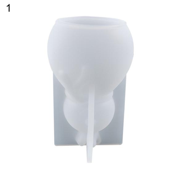 

Pwichdn Литейная форма Привлекательная силиконовая форма широкого применения с рождественской тематикой 3D-форма Санта-Клауса для дома Snowman