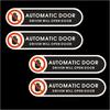 Automatic Door Sticker Driver Will Open Door Sign 4.9 X 1.2 Inch Self Adhesiv