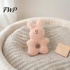 Cute Cartoon Animal Pet Toys Stuffed Dog Chew Toy, Squeaky Plush Bear Bunny Crinkle Interactive Snuffle Toy with Center Hole for Small To Medium Dogs