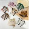 Acetate Sheet 6 Teeth Plate Hair Comb Insert Comb Hairpin Headwear Jewelry Ponytail Fork Comb Hair Clips Girls Gifts