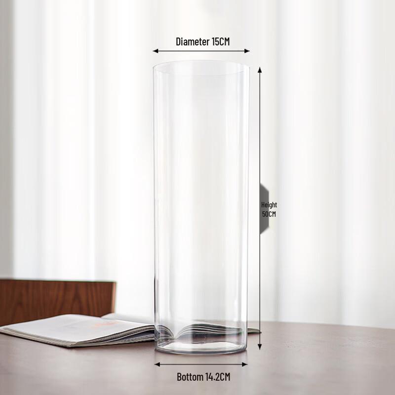 Lvmke Transparent Acrylic Tall Flower Vase