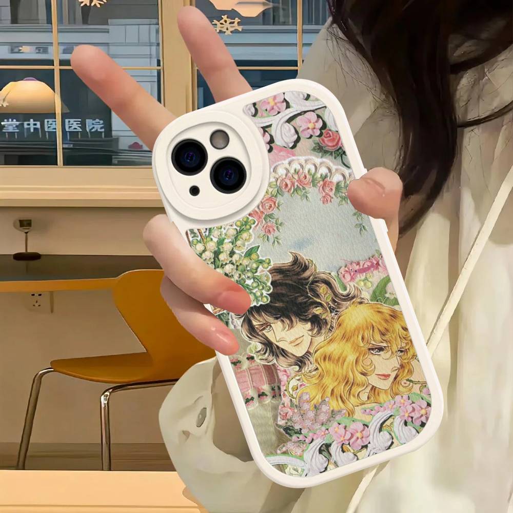 Classic Anime The Rose Of Versailles Phone Case For IPhone 16 15 14 13 12 11 Pro Max Plus Leather Cover