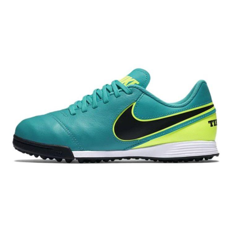 Nike Tiempo Legend 6 Comfortable Sports Non-Slip Shock Absorption Wear-Resistant Low-Top Soccer Shoes Kids sneaker 819191-307