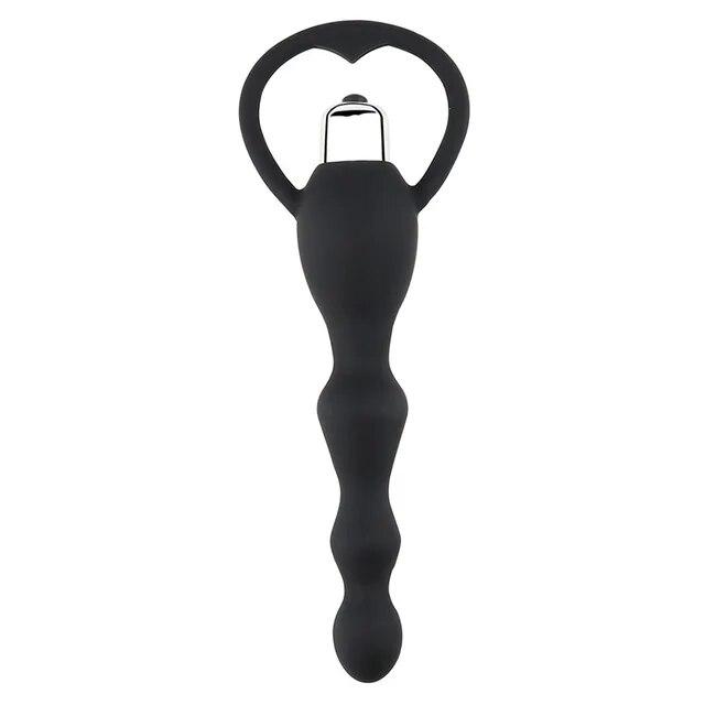Vibrating Anal Plug Prostate Massage Soft Anal Beads Butt Plug Vibrators Sex Toys for Couples Butt Plug Silicone Adult Products