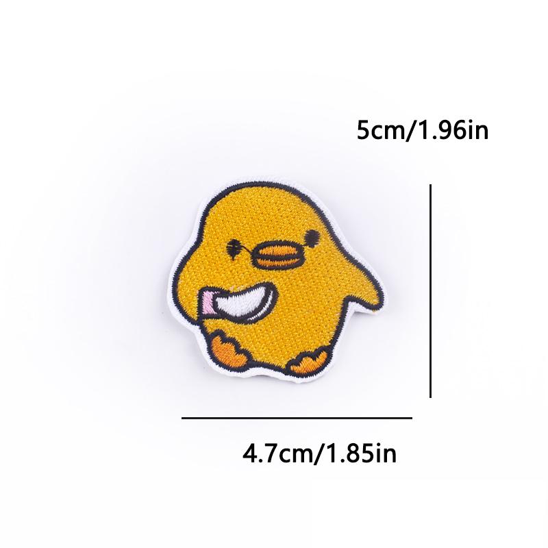 Cute Cat Duck Animal Cartoon Iron On Embroidery Patch for Kids Clothing Backpack Jacket School Bag Kawaii Design Decoration