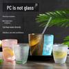 Colored Acrylic Water Cup: Transparent, Heat-Resistant, Drop-Resistant—Perfect for Mouthwash, Juice, Tea, or Beer.