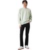 Levis SS22 Logo Embroidered Solid Color Crew Neck Cotton Long Sleeve Sweatshirt Men sweatshirt Light-Green A0717-0025
