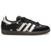 Atmos x FACE x adidas Samba OG Baskets Unisexe Broderies de Marguerites Noir Noir Core Blanc Chaussures H03848