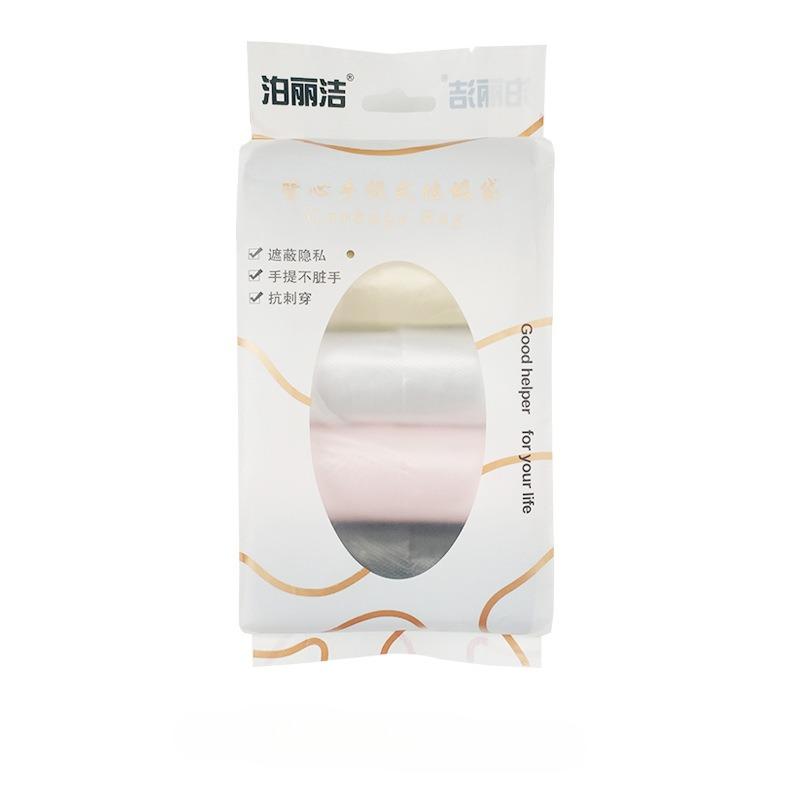 6 Rolls of 120 Thickened Plain Garbage Bags Large Kitchen and Bathroom Household Plastic Bags
