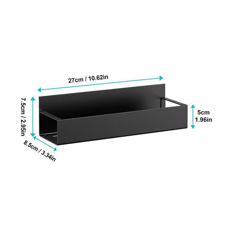 Movable Metal Refrigerator Magnetic Storage Rack, Multi-purpose Kitchen Bathroom Storage Box, Space-saving Multi-functional Organizer