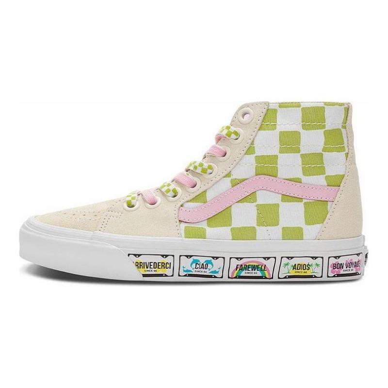 Emma Mulholland x Vans SK8-Hi Tapered High Top Unisex Skate Shoes White Multicolor VN0A5KRU6GL 38.5
