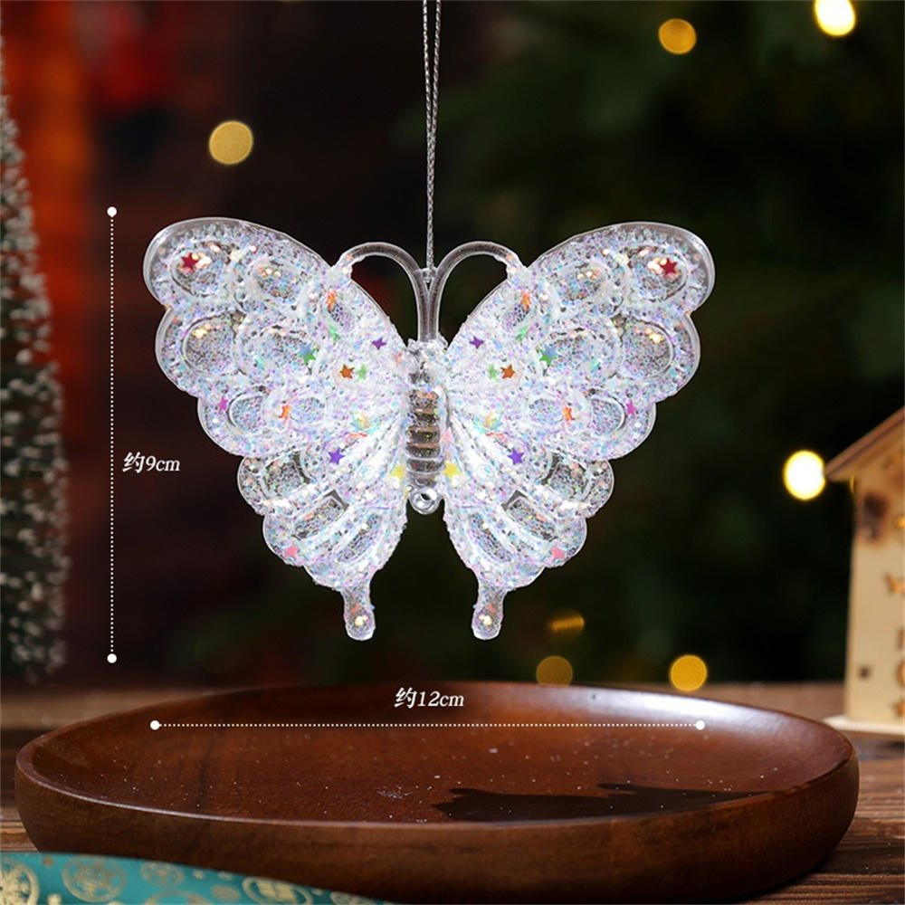 Acrylic Acrylic Snowflake Icicle Ornaments White Lifelike Drop Pendants Crystal Christmas Deer Pendant Xmas Tree New Year 2025