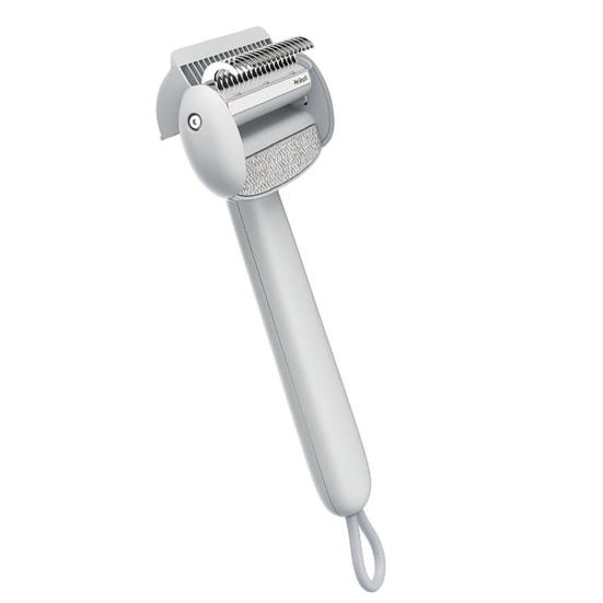 Pet Grooming Brush Self Cleaning Rake Cats Hair Removal Tool Deshedding Comb Removes Loose Undercoat for Long Haired Cats Dogs