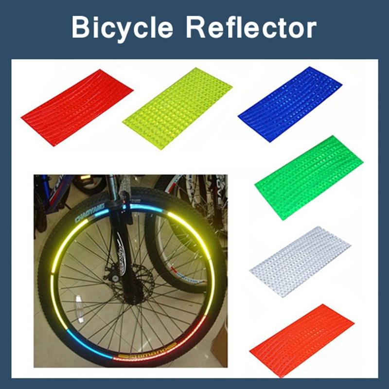 SPOKE REFLECTORS Bike Bicycle Wheel rim tube tire Glow Neon FOR CYCLING 12