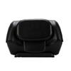 Motorcycle Trunk 32L Top Rear Case with Universal Bracket and Lock Water Proof Black Plastic for Travel Luggage Storage