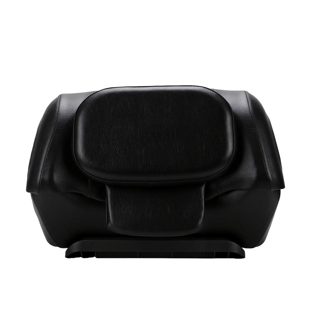 Motorcycle Trunk 32L Top Rear Case with Universal Bracket and Lock Water Proof Black Plastic for Travel Luggage Storage