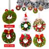 Christmas Wreath Hanging Ornament for Holiday Tree and Home Decor