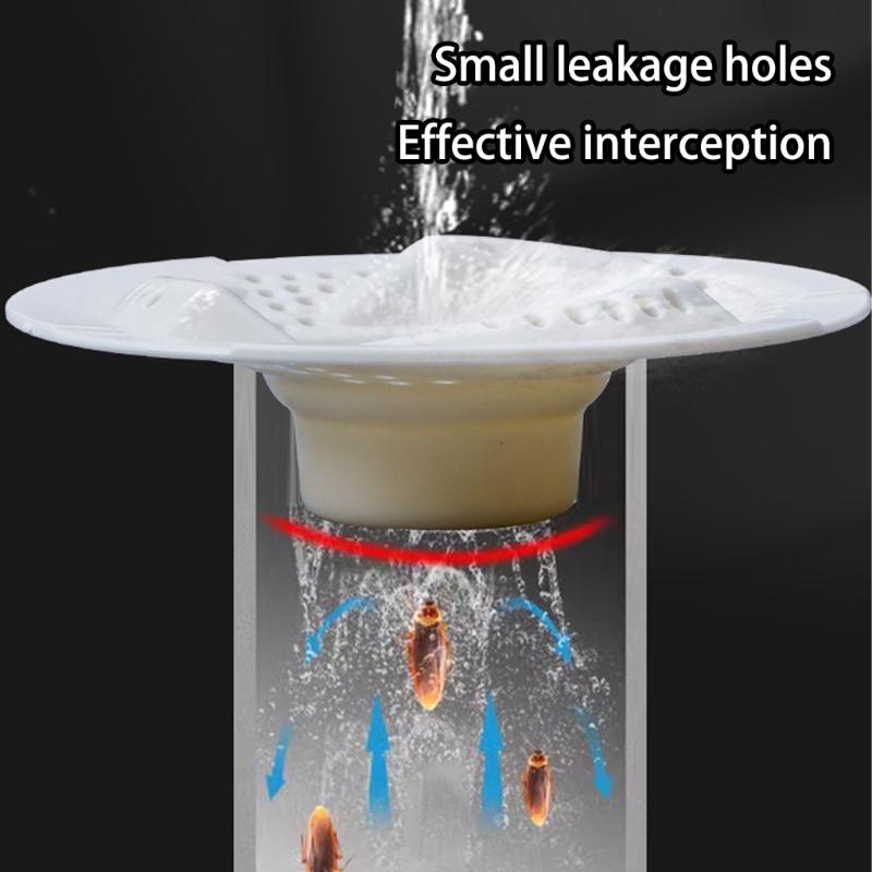 Set of 10 Drain Cover Odor Prevention Bathroom Sink Anti Smell Trap Japanese Style Drain Hair Filter Sink Strainer