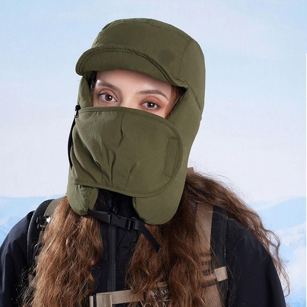 Integrated Face Ear Warm Winter Lei Feng Hat Windproof Earflap Hat Outdoors Cycling Cap Hiking
